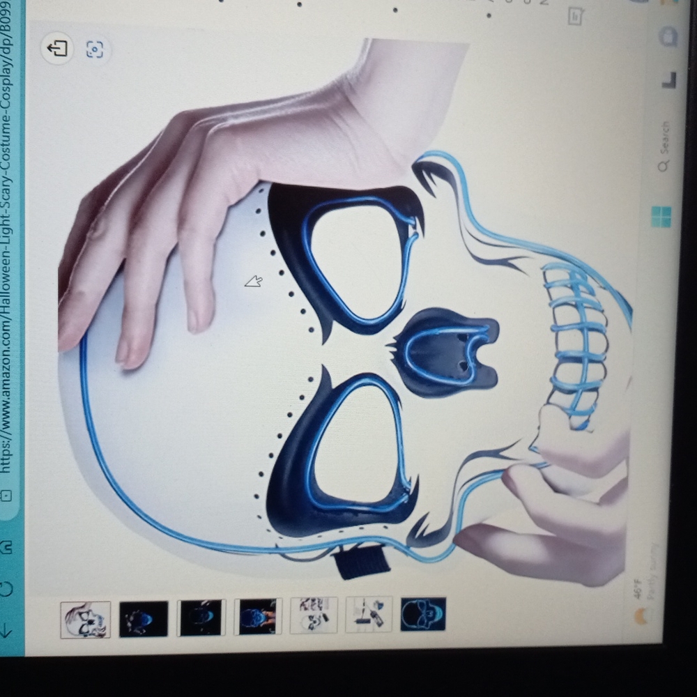 Halloween The Purge Mask Light Up Scary Kiss ME Mask EL Wire LED Mask